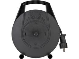 Kompaktowy przedłużacz zwijany Vario-Line Box z USB czarny 10m H05VV-F 3G1,5 *FR/BE*-247943