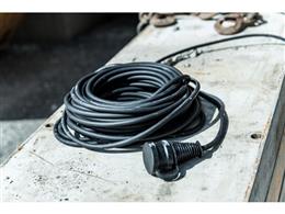 Kabel przedłużający IP44 do zastosowań budowlanych 25m czarny H07RN-F 3G2,5 *FR*-248285