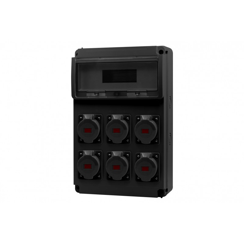 Rozdzielnica LEGATO 16M SCENIC - gniazda 6x16A 5p /16 modułów/ IP44