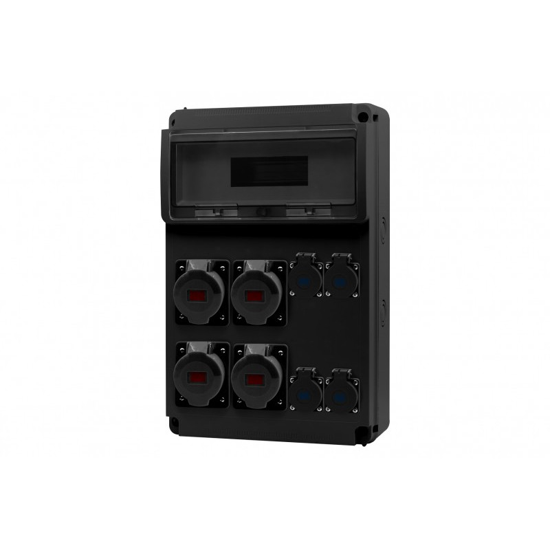 Rozdzielnica LEGATO 16M SCENIC - gniazda 16A 5p, 3x32A 5p, 4x230V /16 modułów/ IP44