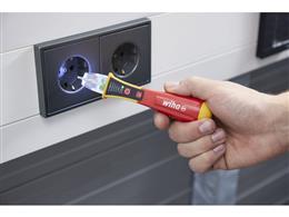 Wiha Próbnik napięcia Volt Detector bezdotykowy, jednobiegunowy, 12–1000 V AC z 2 bateriami AAA (43797)-263518
