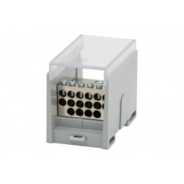 Blok rozdzielczy VBR 400A-16 (1x50 / 16x10) Al/Cu - szary