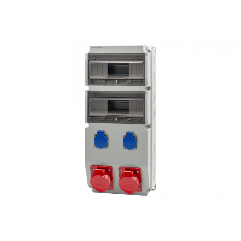 Rozdzielnica CAJA 20M - gniazda 16A 5p, 32A 5p, 2x230V /20 modułów/ IP44