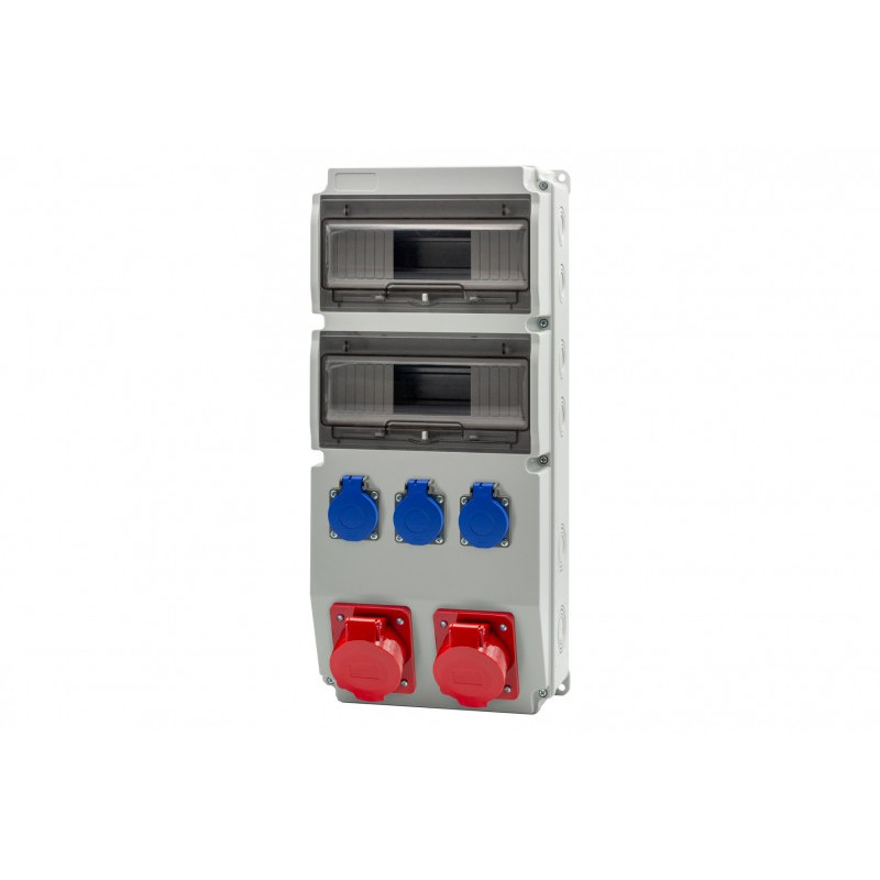 Rozdzielnica CAJA 20M - gniazda 2x16A 5p, 3x230V /20 modułów/ IP44