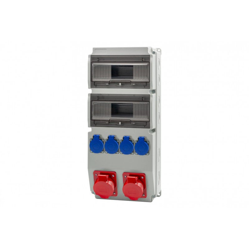 Rozdzielnica CAJA 20M - gniazda 2x32A 5p, 4x230V /20 modułów/ IP44