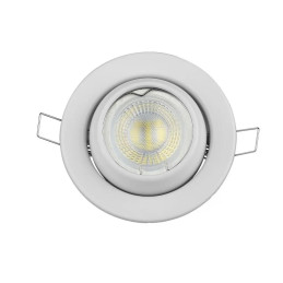 Oczko V-TAC GU10 okrągłe regulowany kąt białe VT-780-WH