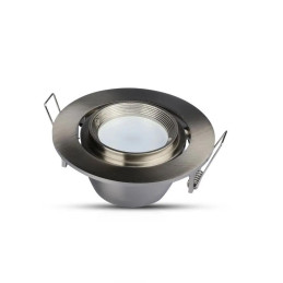 Oczko V-TAC GU10 ruchome uchylna ślimak satyna VT-700S