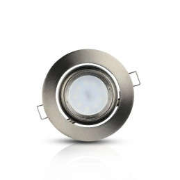 Oczko V-TAC GU10 ruchome uchylna ślimak satyna VT-700S