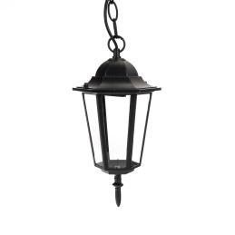 Oprawa zwieszana ogrodowa na łańcuchu V-TAC lamp czarny mat VT-752