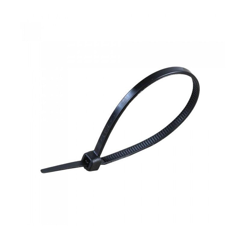 Opaski Zaciskowe V-TAC 3.5x200mm Czarna 18kg Nylon66 (Opak. 100szt)