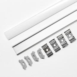 Profil aluminiowy V-TAC 2mb anodowany do taśm LED elastyczny giętki 18x6mm VT-8138