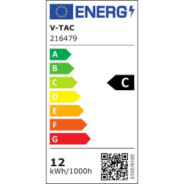 Tuba świetlówka LED T8 V-TAC 12W 120cm nano plastic 160Lm/W VT-1612 6400K 1920lm 5 lat gwarancji