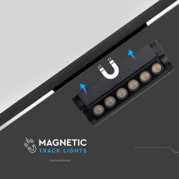 Oprawa projektor szynosystem magnetyczny 48V V-TAC 5W LED 34st VT-4205 3000K 600lm 3 lata gwarancji