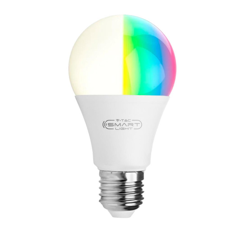 Żarówka LED smart WI-FI V-TAC 11W E27 A60 tuya Alexa Google Home VT-5113-N RGB+2700K-6400K 1055lm