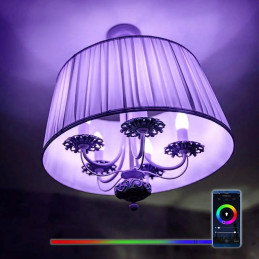 Żarówka LED smart WI-FI V-TAC 11W E27 A60 tuya Alexa Google Home VT-5113-N RGB+2700K-6400K 1055lm