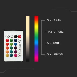Żarówka LED V-TAC 4,8W GU10 pilot VT-2244-N-1 RGB+3000K 420lm