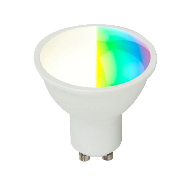 Żarówka LED SMART WiFi V-TAC 4.8W GU10 TUYA Amazon Alexa Google Home VT-2215 RGB+2700K-6500K 380lm