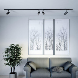 Oprawa GU10 V-TAC szynosystem 3F czarna VT-11016-B