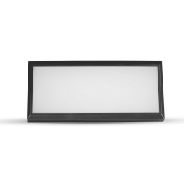 Oprawa ścienna V-TAC 12W LED ukośna czarna IP65 VT-8054 4000K 1250lm