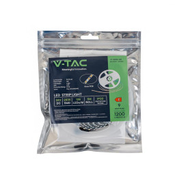 Taśma LED V-TAC SMD2835 128LED 24V IP20 Szerokość 4mm VT-2835 128 3000K 1200lm