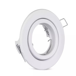Oczko V-TAC GU10 okrągłe ruchome białe VT-7227RD-WH