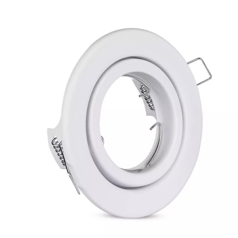 Oczko V-TAC GU10 okrągłe ruchome białe VT-7227RD-WH