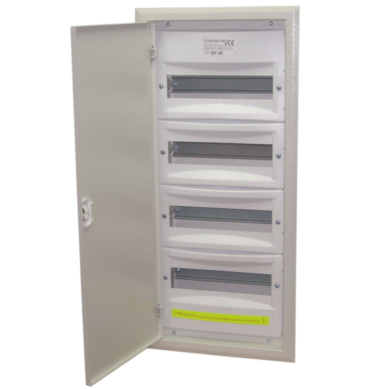 Rozdzielnica Elektryczna Podtynkowa ERP 4x12 - drzwi metalowe