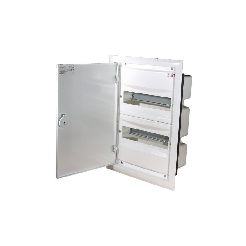 Rozdzielnica podtynkowa ERP 2x18 drzwi metal