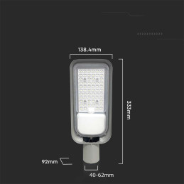 Oprawa uliczna LED V-TAC 30W 115st IP65 VT-150030ST 4000K 2505lm