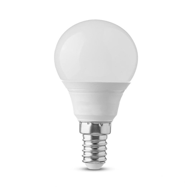 Żarówka LED V-TAC SAMSUNG CHIP 4.5W E14 kulka P45 VT-225 3000K 470lm 5 lat gwarancji