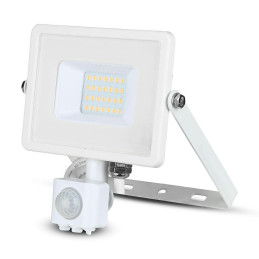 Projektor LED V-TAC 20W SAMSUNG CHIP czujnik ruchu funkcja cut-OFF biały VT-20-S-B 4000K 1600lm 5 lat gwarancji