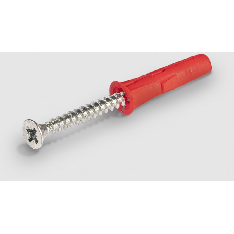 UNO® Kołek uniwersalny 6 mm z wkrętem 4,0x30 mm - opakowanie kartonowe - 100 szt.
