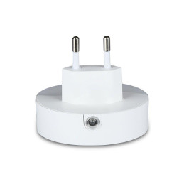 Lampka nocna do gniazdka LED z USB V-TAC SAMSUNG CHIP okrągła VT-84-RD 3000K 10lm