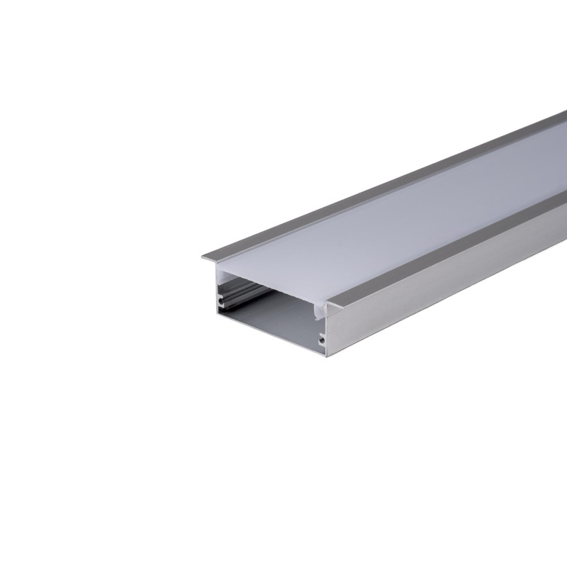 Profil aluminiowy anodowany wpuszczany 20x50mm V-TAC 2mb klosz mleczny VT-8207