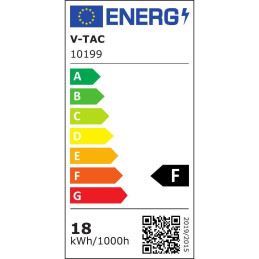 Plafon V-TAC 18W LED okrągły 195x38mm IP54 VT-8096 4000K 1820lm